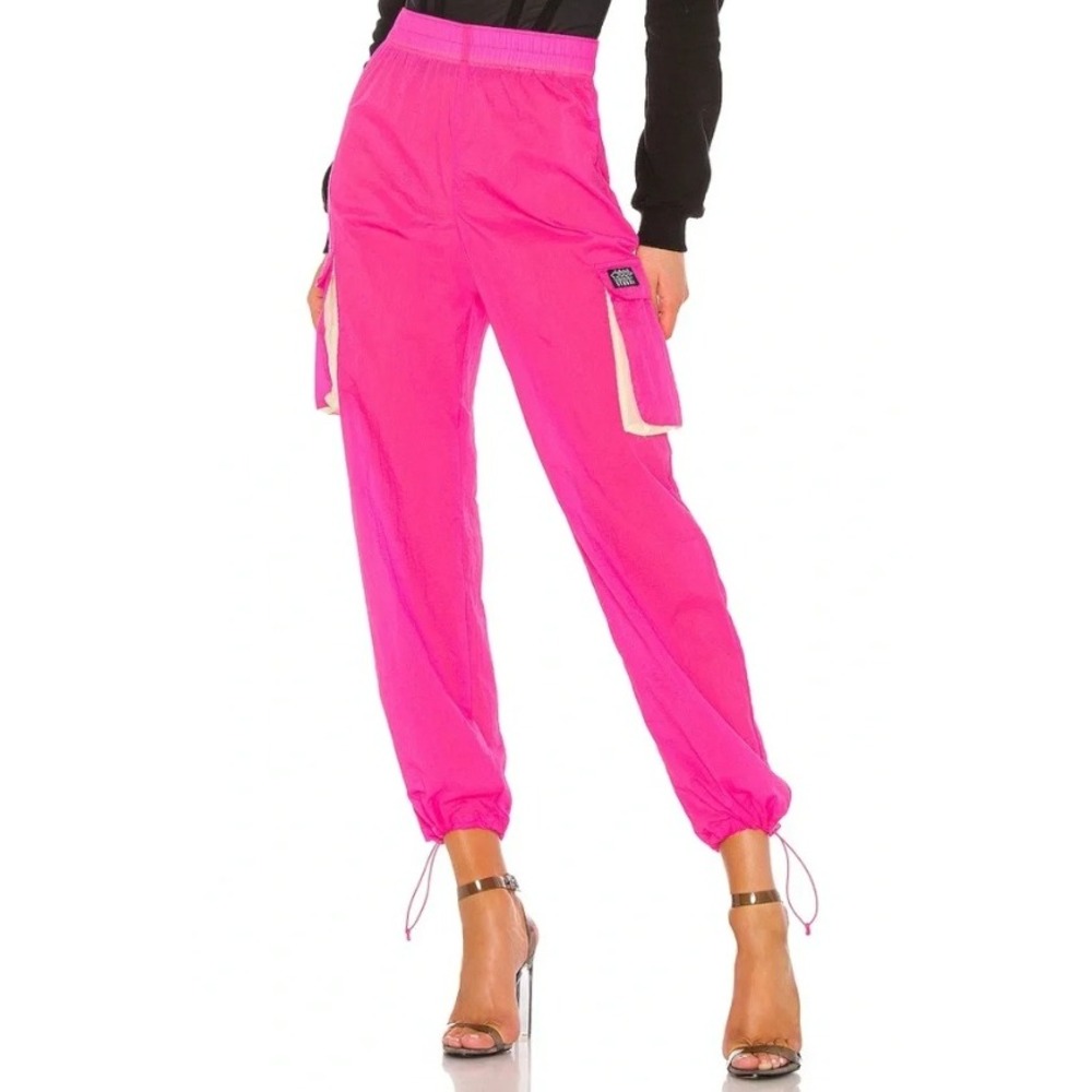 Stussy Urban Outfitters Windbreaker Jogger Pants Hot Pink Cargo Pockets NWT Sz M